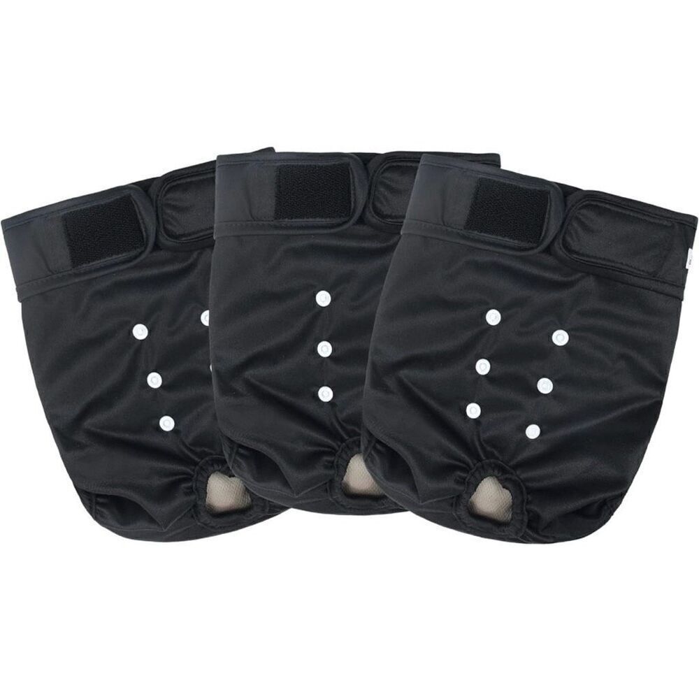 Washable Female Dog Diapers Premium Reusable Highly Absorbent 3 All Size Large